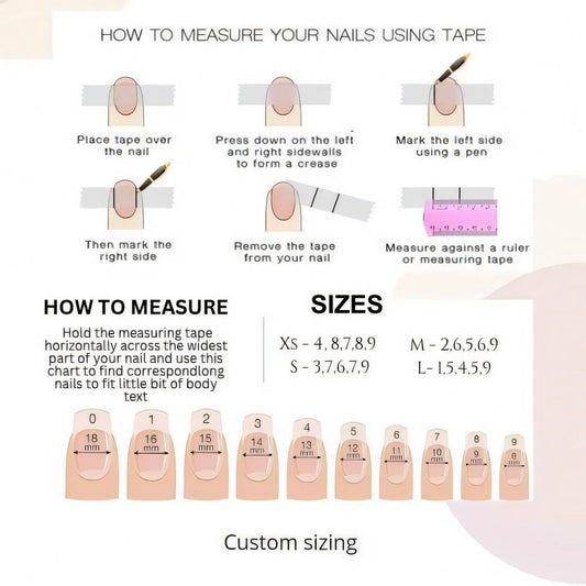 French with Purple Press on Nails Sets