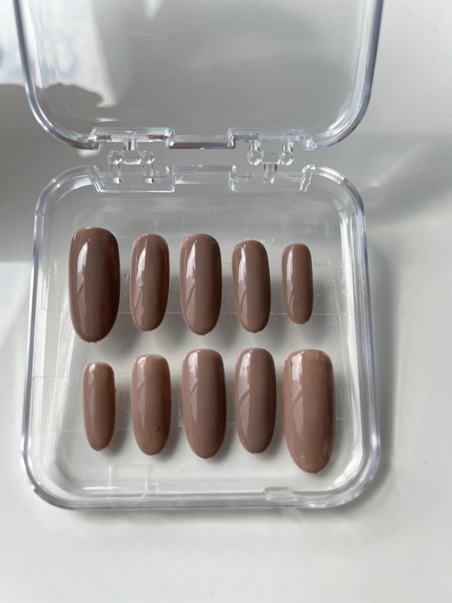 Brown Fall Solid Colour Press On Nail Set