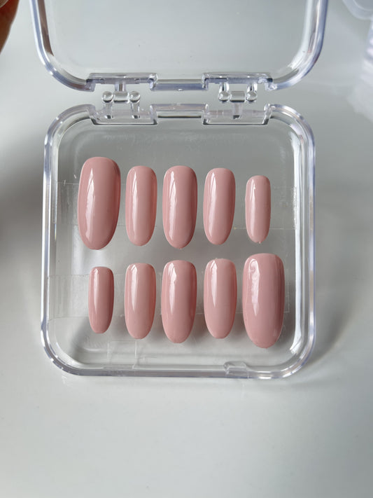 Milky Pink Press On Nails Set