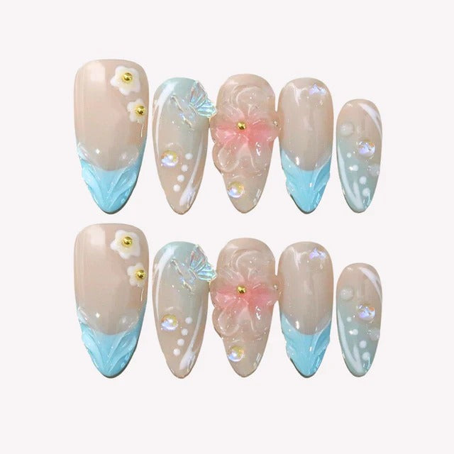 Dreamy Blossom Press on Nails Sets