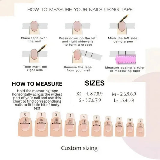 Almond coffin shape nails press on nails Sets