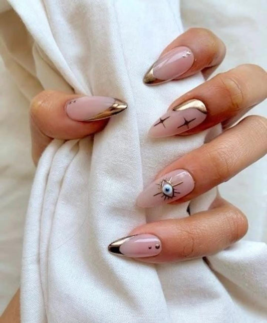 Chrome artificial nails sets