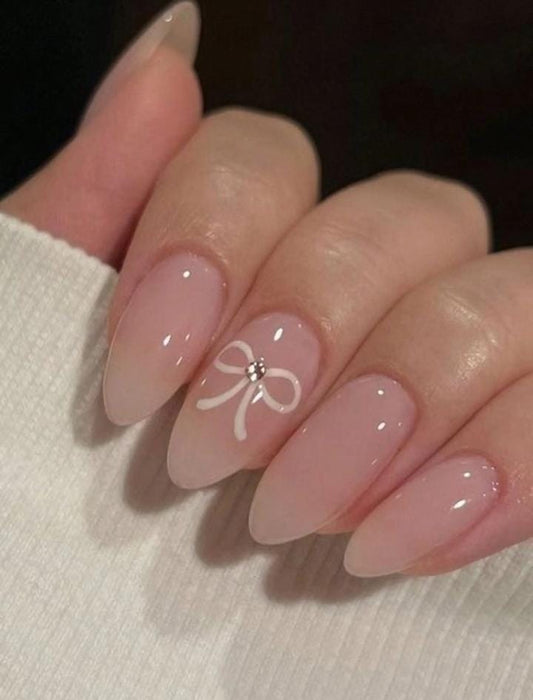 French bow false press on nails sets